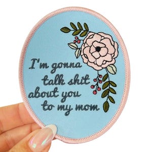 Funny Iron On Patch -  Embroidered Patches - Iron On Patches for Jackets - Girly Patches