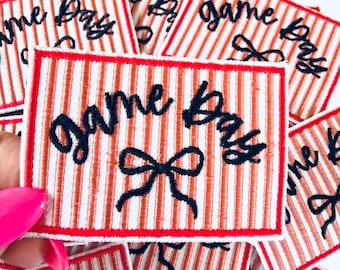 Game Day Embroidered Iron-On Patch: Sports Mom DIY