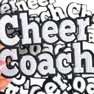 Cheer Coach Embroidered Iron On Patch: DIY Cheerleading Gift