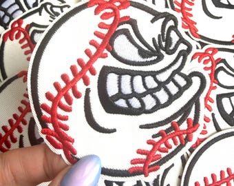Embroidered Baseball Patch with Iron-On Backing (3 Inch)