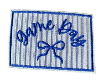 Game Day Embroidered Iron-On Patch: Sports Mom DIY