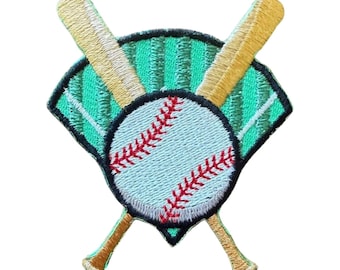 Baseball Diamond Iron On Patch