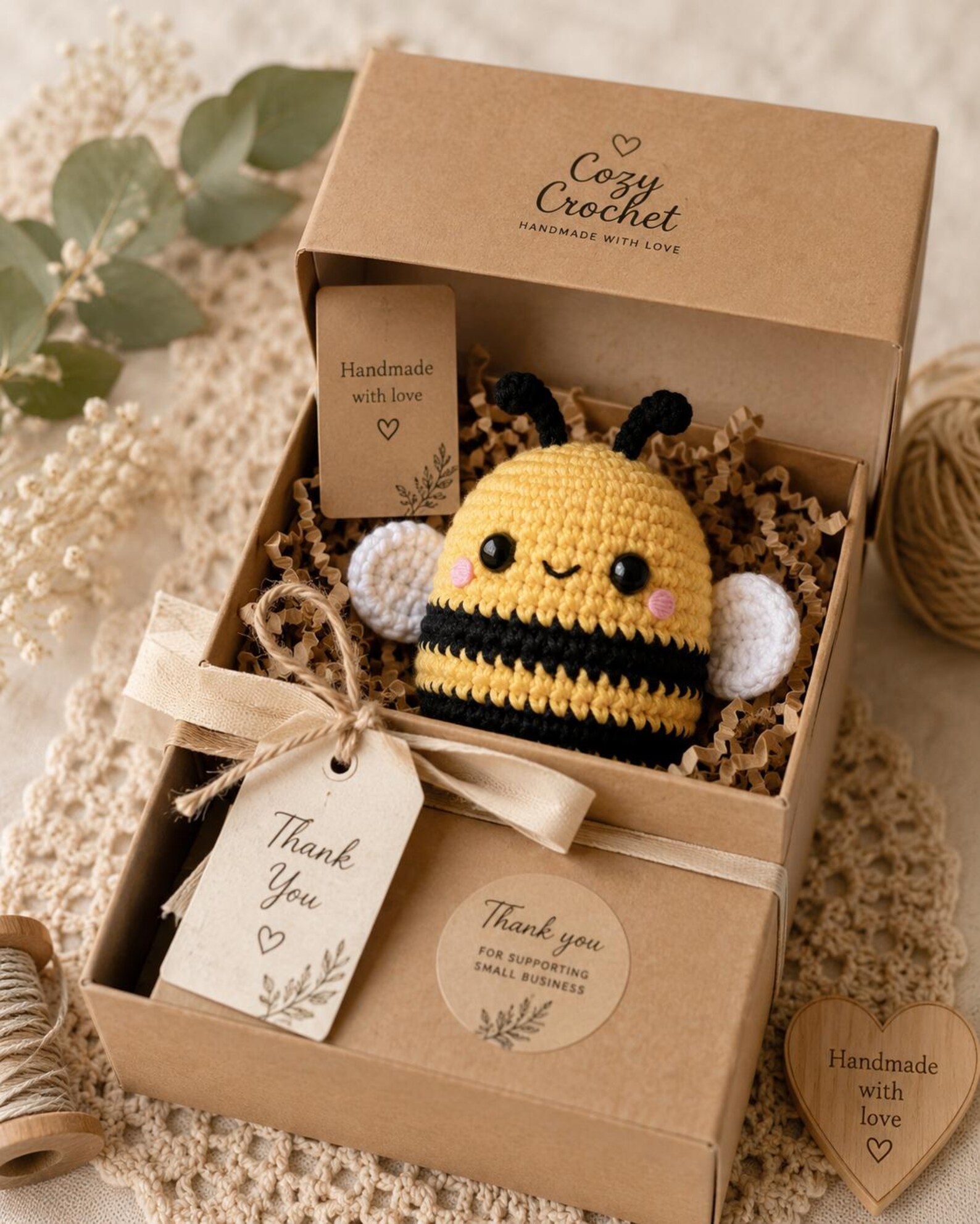 Amigurumi Bee Crochet Pattern PDF, Kawaii Bumble Bee Plush Toy Tutorial ...