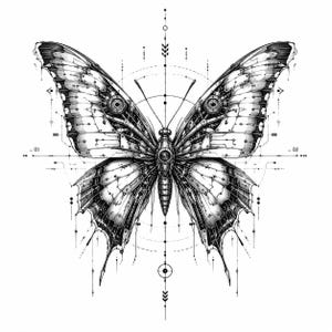 Paquete de diseños de tatuajes de insectos biomecánicos
