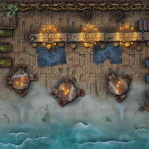 Fantasy Tavern & Inn Map Pack – 9 modulära RPG-kartor