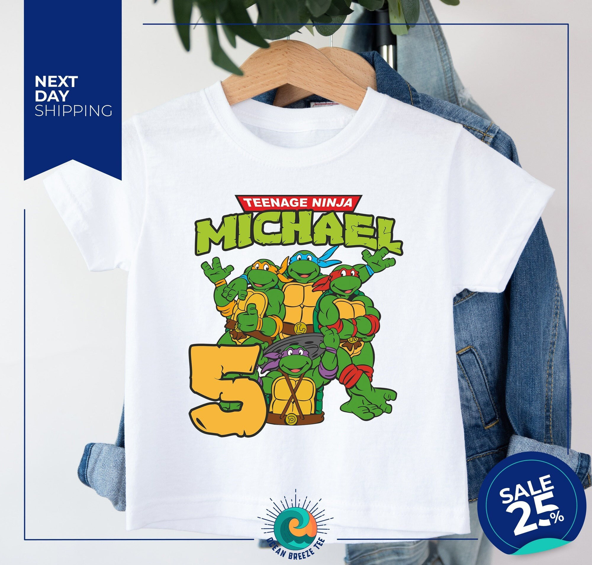 Ninja Turtles Donatello Teenage Mutant Baseball Jersey Shirt Custom Number  And Name - Freedomdesign