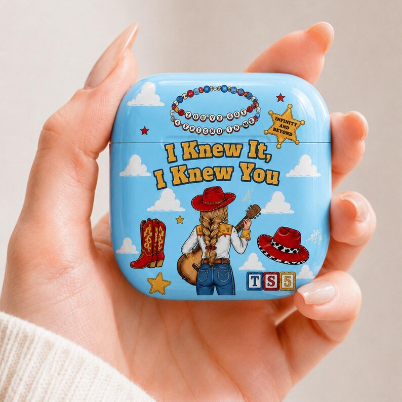 TS and Toy Story 5 Friendship Airpods Case,I Knew It I Knew You Case Cover, Woody Buzz Lightyear AirPod Pro Case,Disneyland Toy Story Family zdjęcie 3