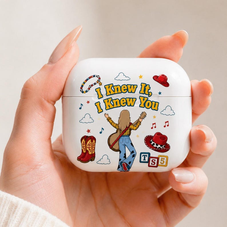 TS and Toy Story 5 Friendship AirPod Pro Case, I Knew It I Knew You AirPod Case,Woody Buzz Lightyear Case, Disneyland Toy Story Family image 1