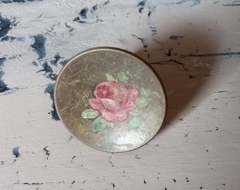 Antique Drawer Pull, Hand Painted, Brass Drawer Pull, Drawer Pull, Vintage Drawer Pull, Antique Industrial, Hardware, Antique Hardware