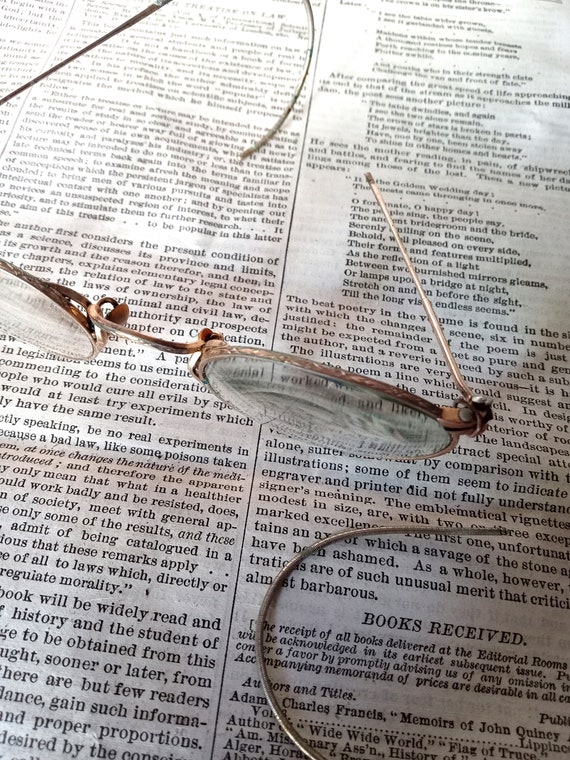 Antique Eyeglasses, Spectacles, Art Craft, FulVue… - image 4