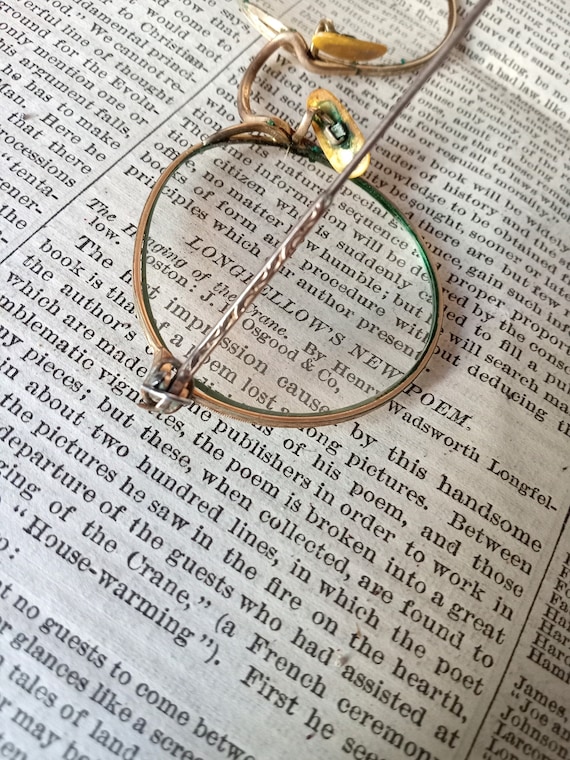 Antique Eyeglasses, Spectacles, Art Craft, FulVue… - image 1