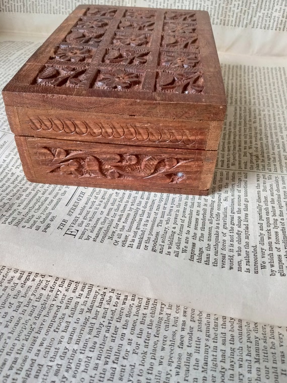 Wooden Box, Trinket Box, Mens Jewelry Box, Hand C… - image 6
