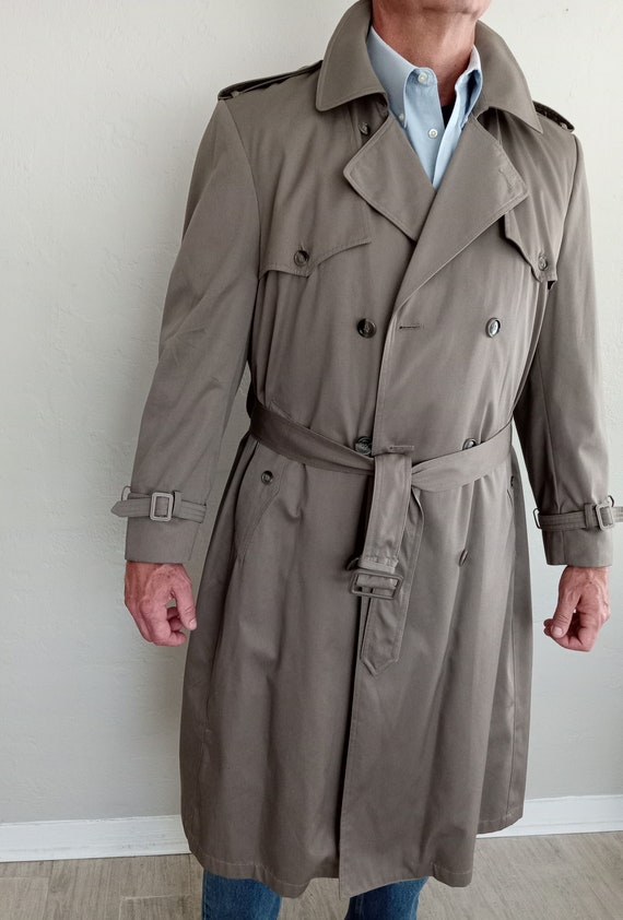 London Fog, Mens Raincoat, Trench Coat, Overcoat, 