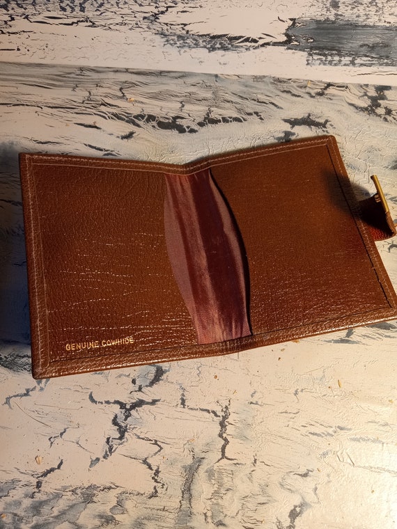 Credit Card Holder, Vintage, Leather, Wallet, Min… - image 4