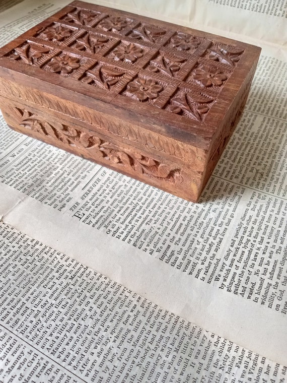 Wooden Box, Trinket Box, Mens Jewelry Box, Hand C… - image 4