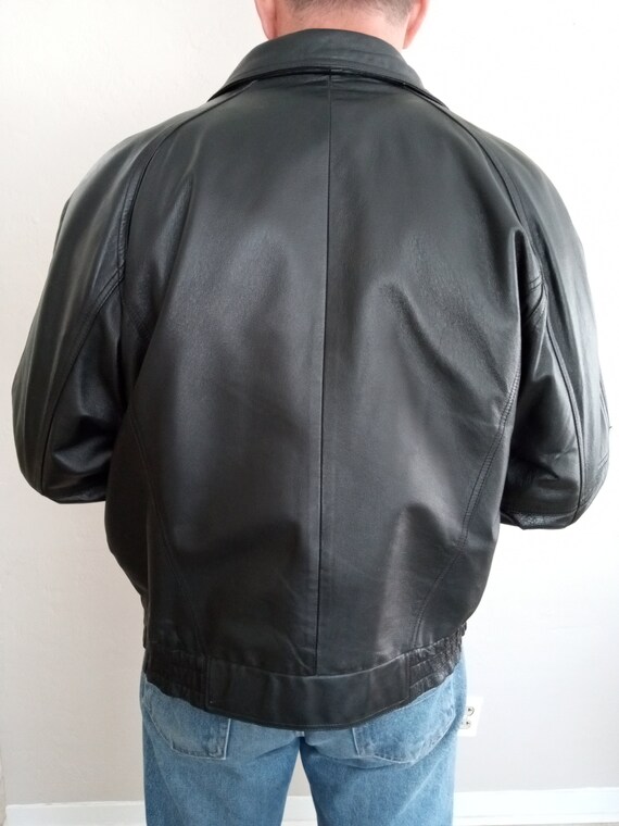 Leather Jacket, Biker Jacket, Motorcycle, Black, … - image 8