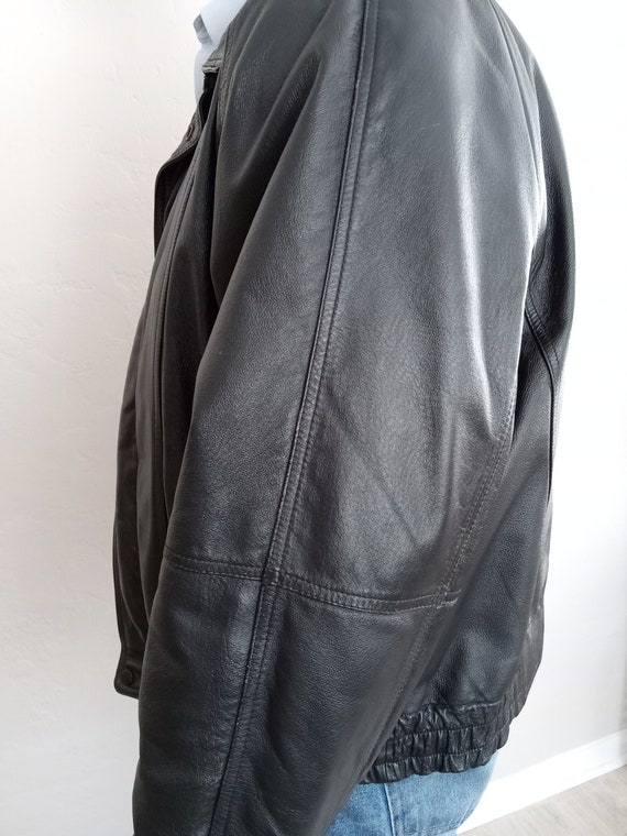 Leather Jacket, Biker Jacket, Motorcycle, Black, … - image 9