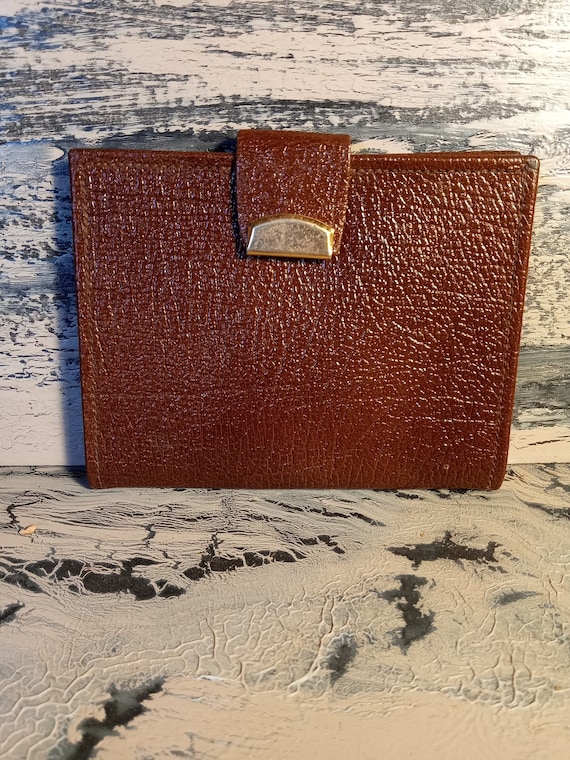 Credit Card Holder, Vintage, Leather, Wallet, Min… - image 1