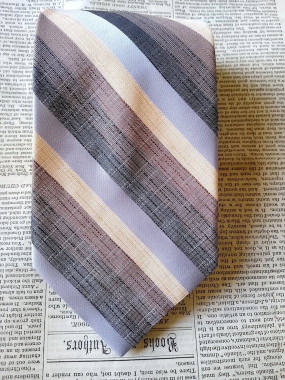 Designer Tie, Mens Neck Tie, Vintage Mens Tie, Sil