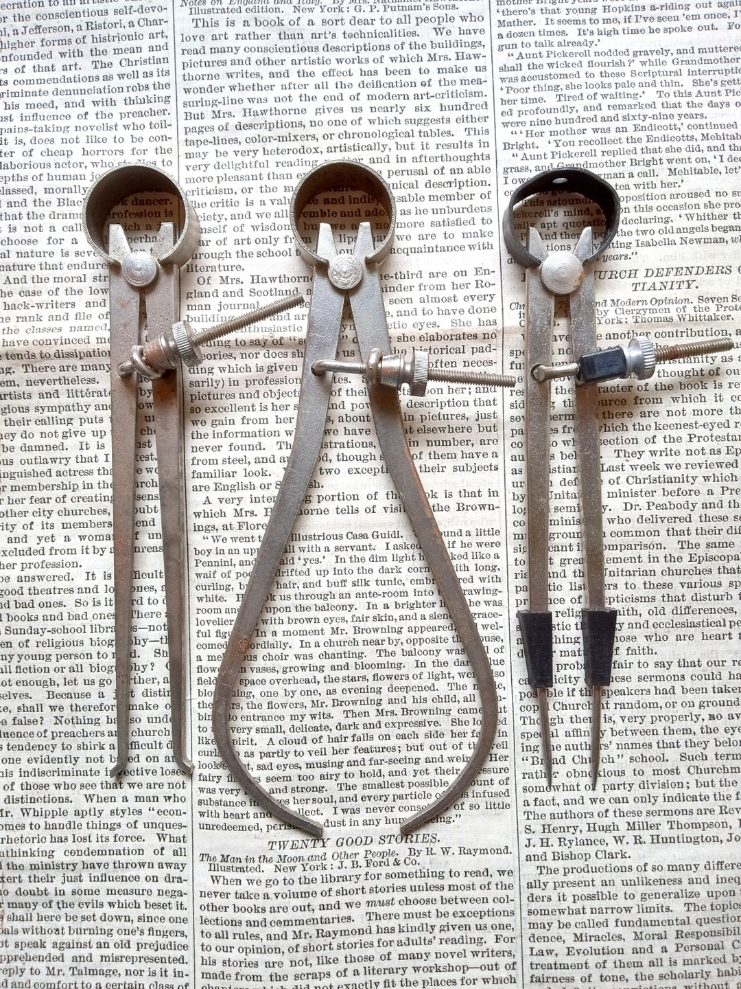 Drafting Tools Calipers Engineering Architect Vintage Etsy