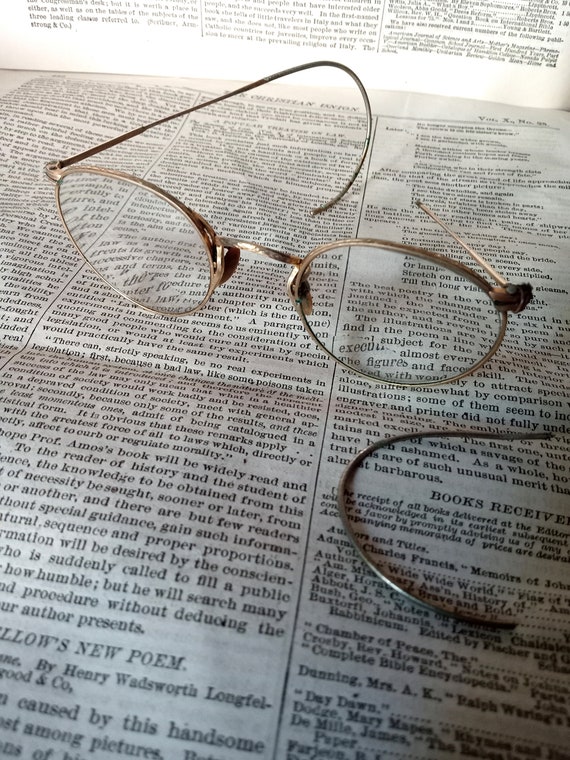Antique Eyeglasses, Spectacles, Art Craft, FulVue… - image 2