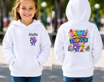Personalized Back to School Hoodie for Kids with Name & EST Year | Back to School Gift | Children's Hoodie