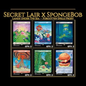 spongebob mtg bonus cards SquarePants - Jodah, the Unifier RAINBOW FOIL Secret Lair 1932 NM Here are the bonus cards