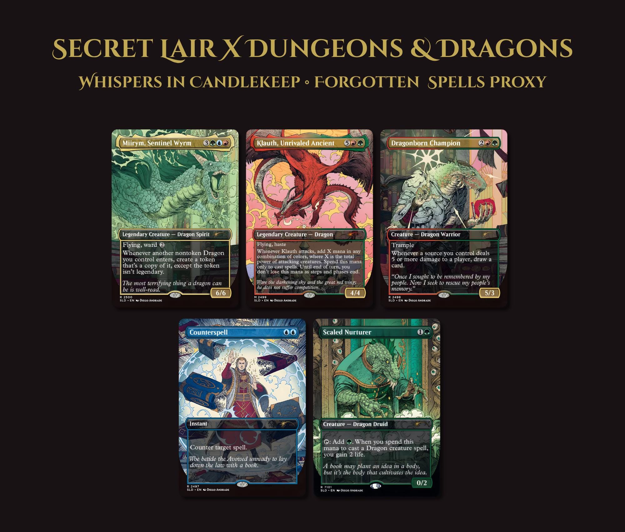 Secret Lair X Dungeons & Dragons: Whispers in Candlekeep | 5 Cards