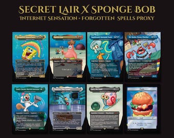 Secret Lair x SpongeBob — Legendy Bikini Dolnego | 8 kart | MTG Proxy | Zapomniane zaklęcia