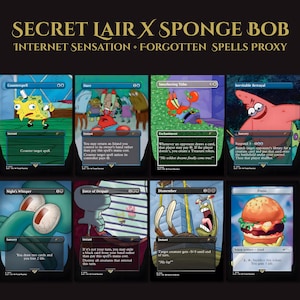Secret Lair: SpongeBob — Internet Sensation | 8 Cards | MTG Proxy | Forgotten Spells