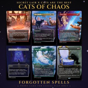 Secret Lair X Cats are the Best: Cats of Chaos | 6 Cards | MTG Proxy | Forgotten Spells