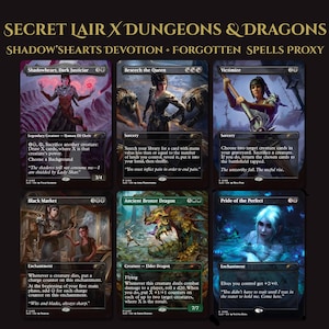 Secret Lair X Dungeons & Dragons: Shadowheart's Devotion / 6 Carte / MTG Proxy / Forgotten Spells