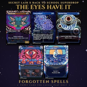 Secret Lair X The Eyes Have It: Back to School Superdrop | 5 Cards | MTG Proxy | Forgotten Spells