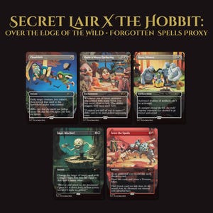 Secret Lair x The Hobbit — Over the Edge of the Wild | 5 Cards | MTG Proxy | Forgotten Spells