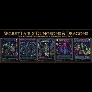 Secret Lair X Dungeons & Black Lights and Dark Dungeons | 5 Cards