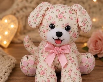 Sewing Pattern PDF: Floppy Ear Puppy Stuffed Dog Toy Tutorial (Digital Download)