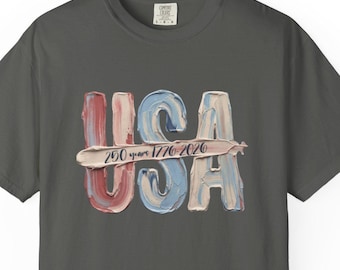 Comfort Colors® USA 250 Jahre Shirt, Patriotisches Amerika Shirt, 1776 2026 Freiheit Shirt, Unisex 4. Juli Shirt, Print Shirt