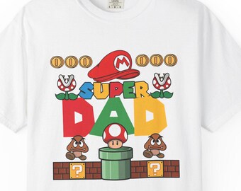Super Papa Shirt Retro Gamer Vatertagsgeschenk