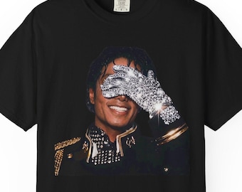 Comfort Colors® Michael Jackson King Of Pop Shirt Iconic Handschuh T-Shirt Vintage Michael Jackson Shirt Strass Michael Jackson Sweatshirt