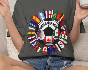 2026 Fußball-Cup-Shirt, Fußball-Weltturnier-T-Shirt, Internationaler Spieltag-T-Shirt, USA-Kanada-Mexiko-Fußball-Sweatshirt, Sport-Fangeschenk