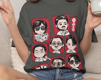 BTS 2.0 Arirang T-Shirt, Komfort Farben BTS Tour 2026 Süßes Gruppengrafik-Sweatshirt, Fan inspiriertes T-Shirt