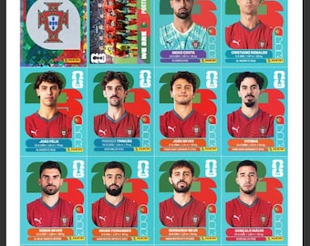 Fußball WM 2026 inspiriert Sticker Album PDF | Fußball Sticker Set zum Ausdrucken | Digitale Fußball Karten Bündel | +300 STICKER