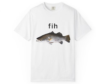 Fih Fisch Meme Shirt - Dummes Meme Shirt, lustiges Meme Shirt, Hirnfäule Shirt, unangemessenes lustiges Gag Geschenk, Gen Z Meme T-Shirt, dümmstes Shirt