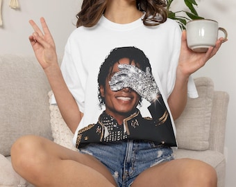 Michael Jackson Shirt Vintage Bootleg T-Shirt, Bad World Tour 2-seitiges Grafik T-Shirt, King of Pop Konzert Outfit, Geschenk für Michael Jackson Fan