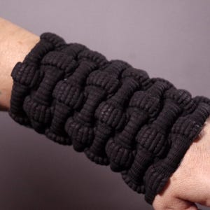 Extra Wide Leather Cuff Bracelet: Unisex Goth Jewelry