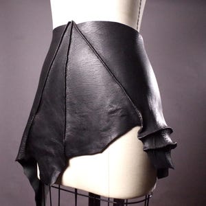 Genuine Leather Wide Wrap Belt: Gothic Corset Waist Cincher