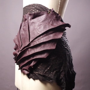 Boho leather skirt belt, Brown Leather obi belt, Women&#39;s leather belts, Bohemian accessories