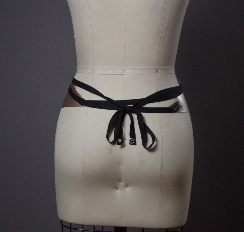 Gold Leather Obi Belt Women/'s Wrap Belt Gold Leather Obi Belt Vegan Leather Obi Belt