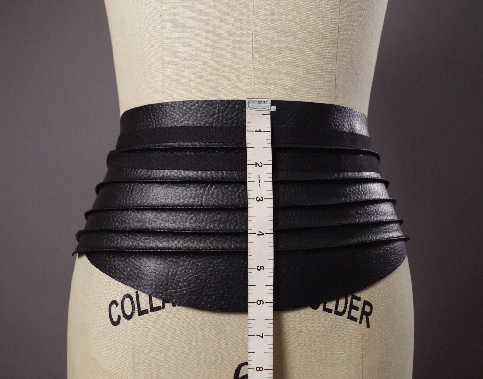 Vegan Leather Obi Belt Black Leather Obi Belt Women's Etsy