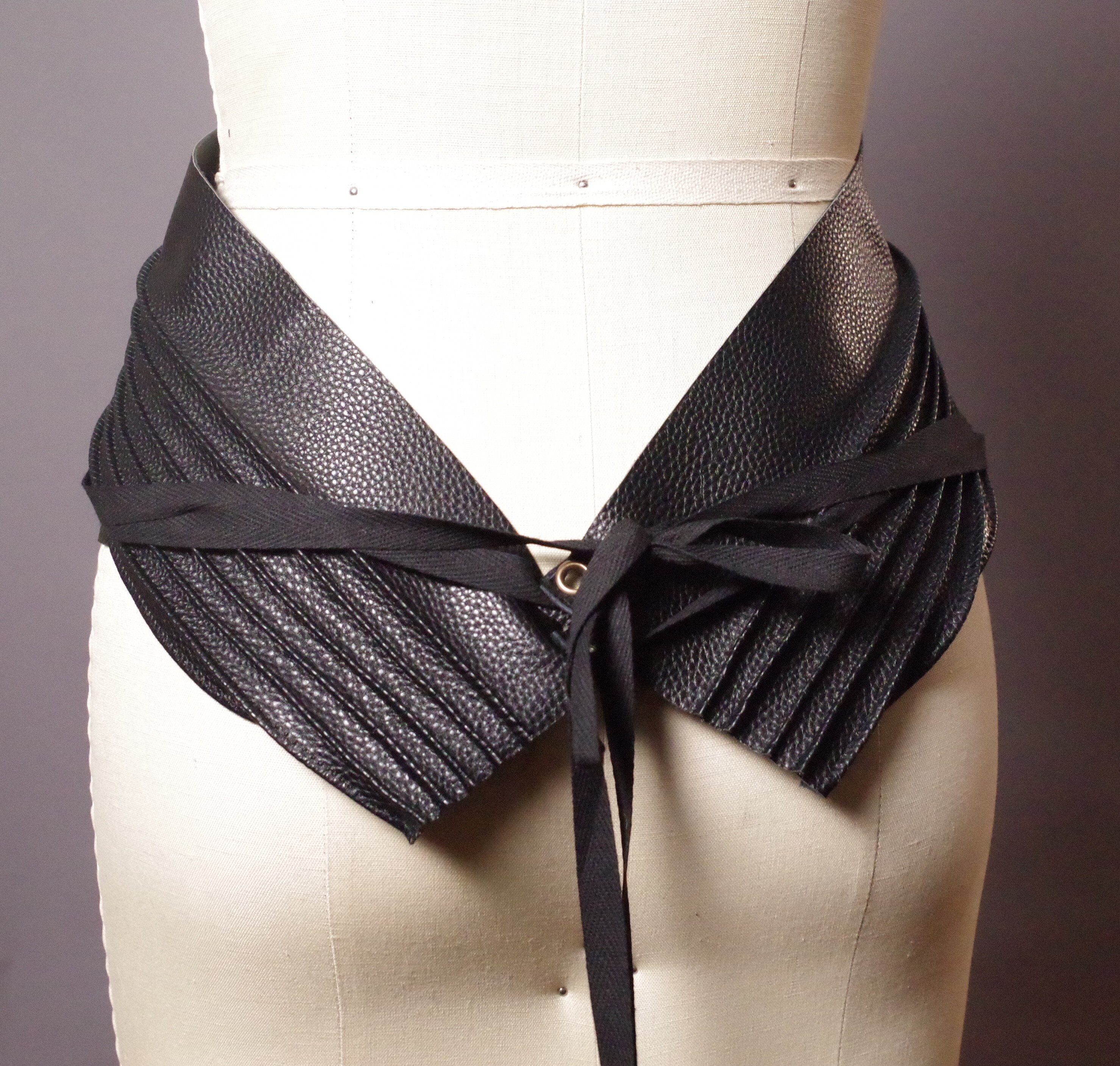 Vegan Leather Obi Belt Black Leather Obi Belt Women's Etsy